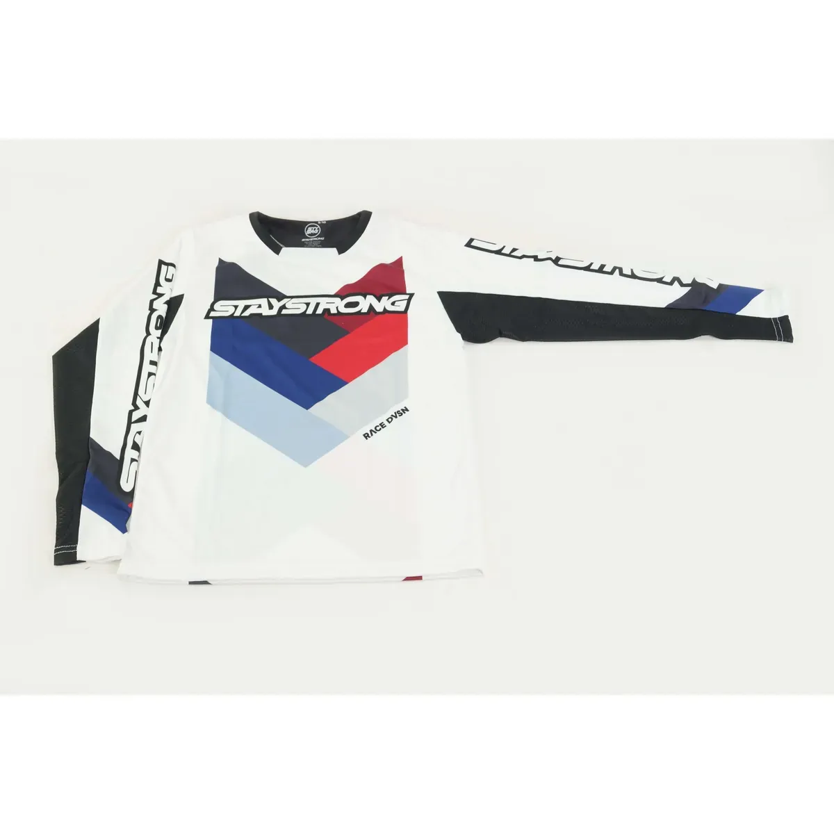 Stay Strong Chevron Race Jersey White